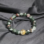 INTJ - Visionary Growth: Green Phantom & Phantom Quartz Bracelet