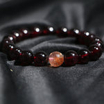 ESTP - Energizing Brilliance: Garnet & Sunstone Confidence Bracelet