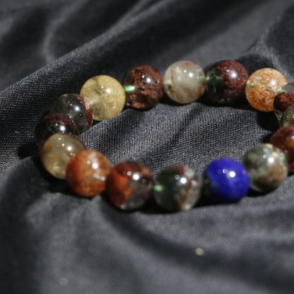 INFJ - Intuitive Wisdom: Phantom Quartz & Lapis Lazuli Bracelet