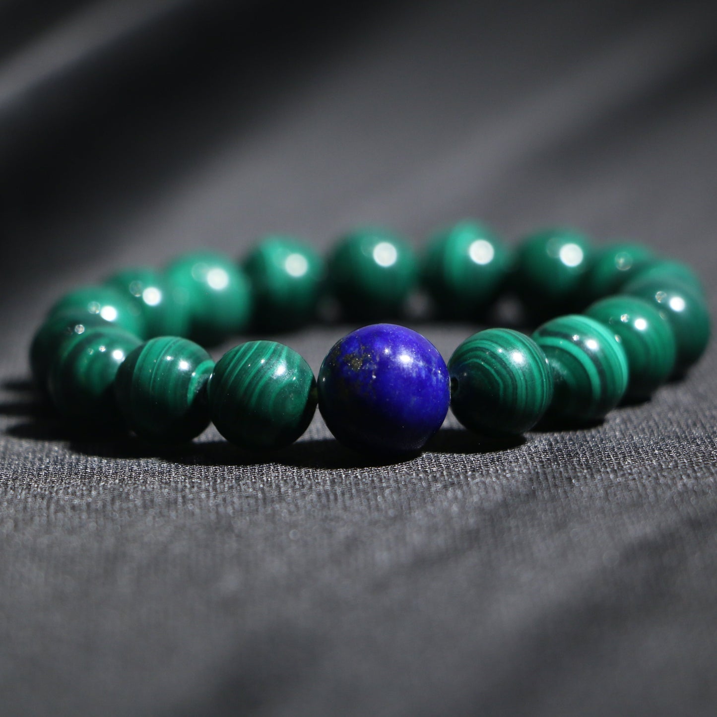 ENTJ - Leadership Power: Malachite & Lapis Lazuli Strength Bracelet